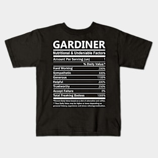 Gardiner Name T Shirt - Gardiner Nutritional and Undeniable Name Factors Gift Item Tee Kids T-Shirt